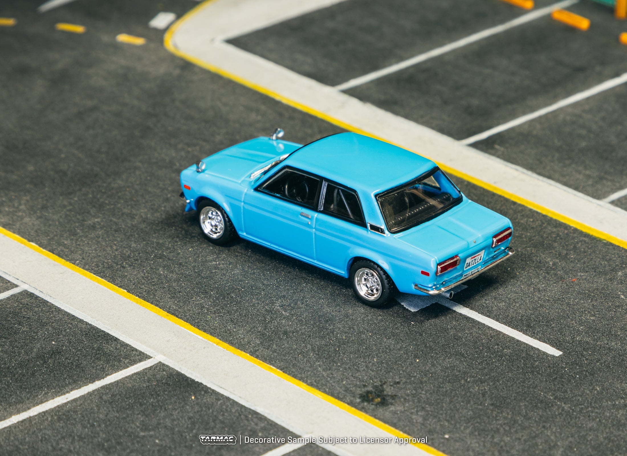 Tarmac Works 1/64 Datsun 510 Light Blue Diecast Model Car