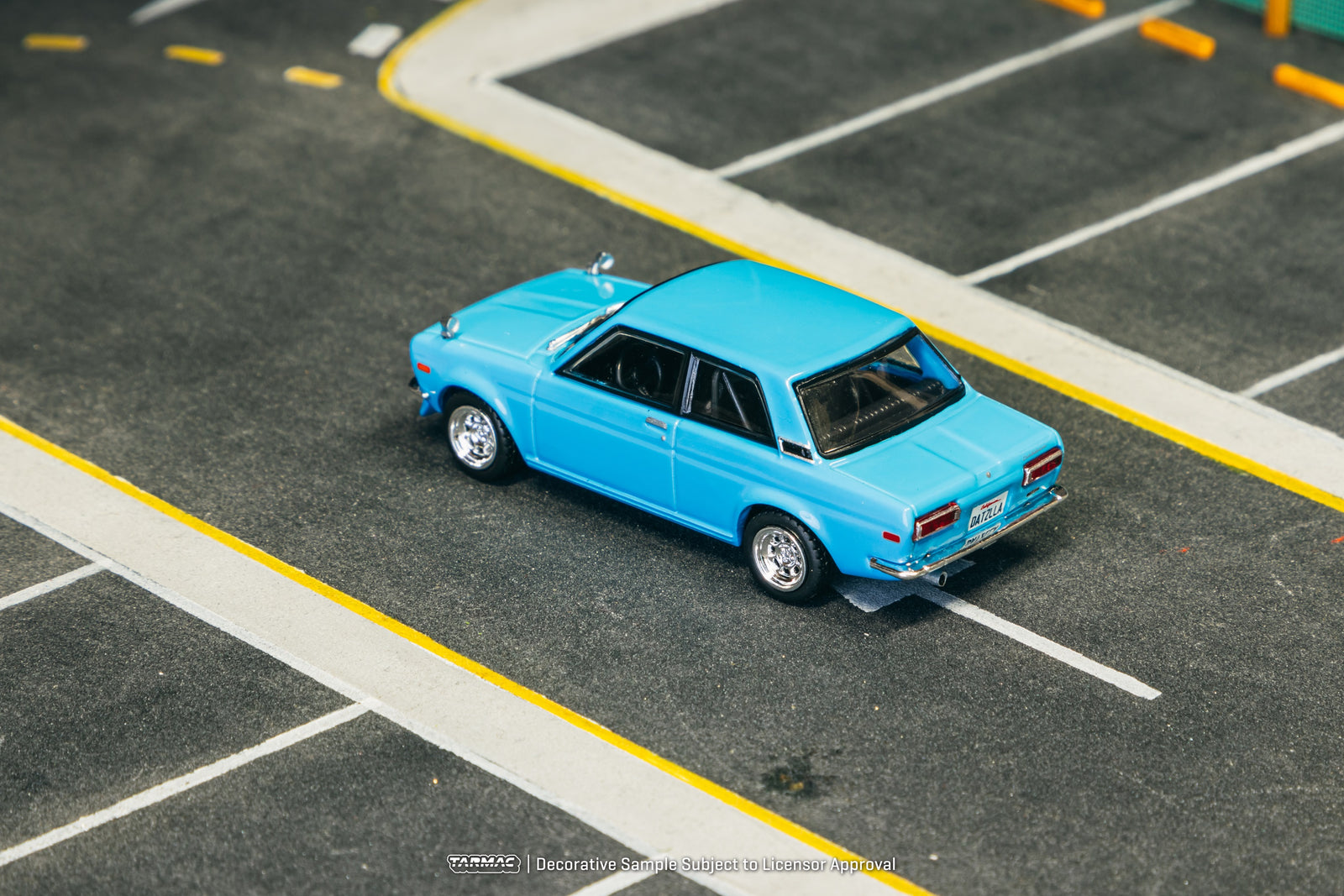 Tarmac Works 1/64 Datsun 510 Light Blue Diecast Model Car