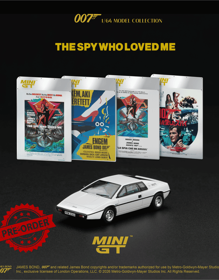 (Pre-order)Mini GT #925 007 Lotus Esprit S1 The Spy Who Loved Me English Blister