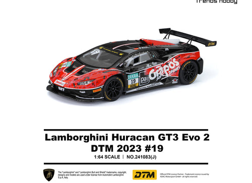 Load image into Gallery viewer, (Pre-order) Trends Hobby 1/64 - #241083(J) Lamborghini Huracan GT3 EVO2 DTM  #19
