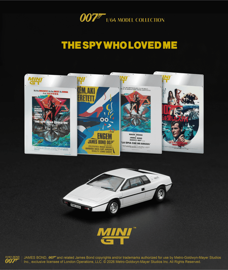 (Pre-order)Mini GT #925 007 Lotus Esprit S1 The Spy Who Loved Me English Blister