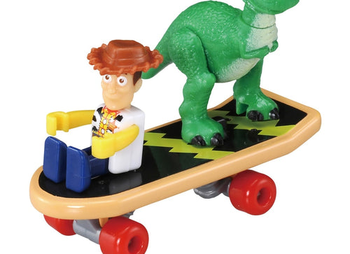 Load image into Gallery viewer, Takara Tomy Dream Tomica Toy Story 5 SP Ride On Rex &amp; Skateboard

