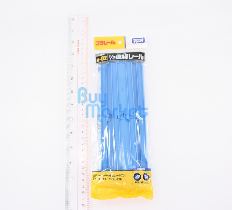 Takara Tomy Plarail Rail Train Accessories Parts R-02 1/2 Straight Track Toys