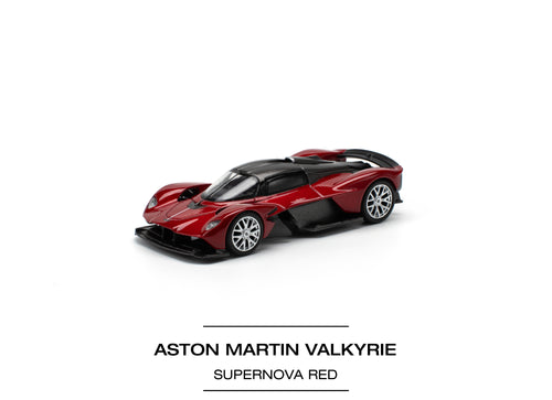 Load image into Gallery viewer, POPRACE 1/64 ASTON MARTIN VALKYRIE SUPERNOVA RED Diecast model car
