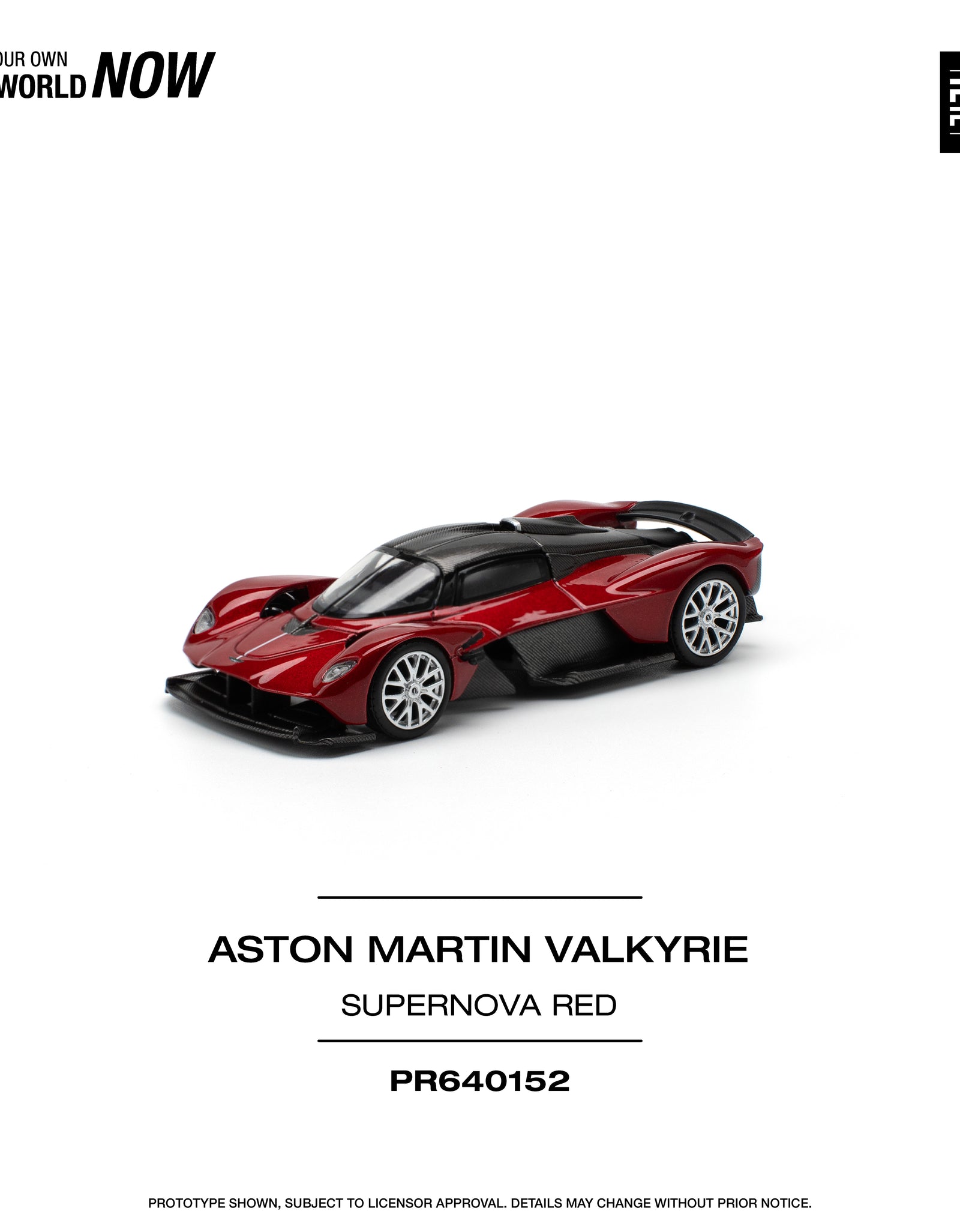 POPRACE 1/64 ASTON MARTIN VALKYRIE SUPERNOVA RED Diecast model car