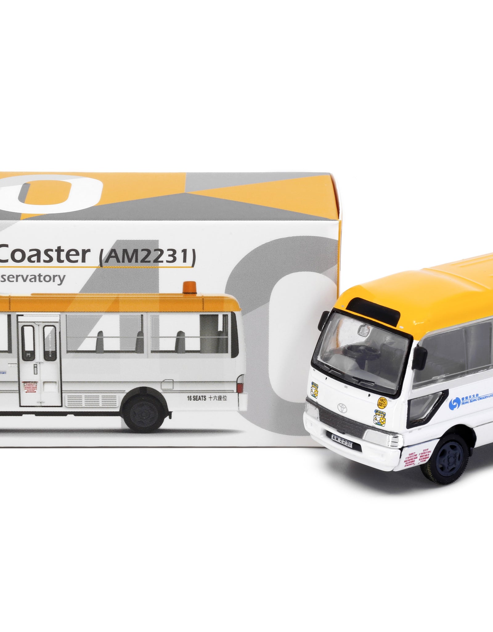 Tiny City 40 Die-cast Model Car - Toyota Coaster Hong Kong Observatory