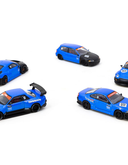 Tarmac Works 10th Anniversary Box Set 5 Model Cars+Trading Cards SET