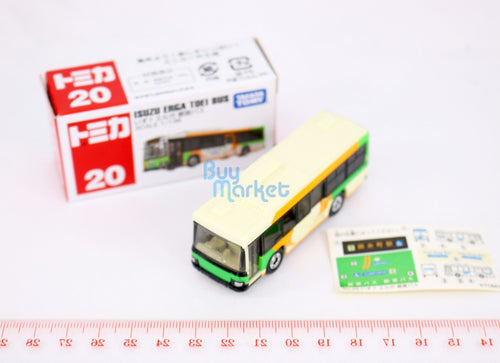 Load image into Gallery viewer, Takara Tomy TOMICA No.20 Isuza Erga Toei Bus Scale 1/136 Diecast Model Car
