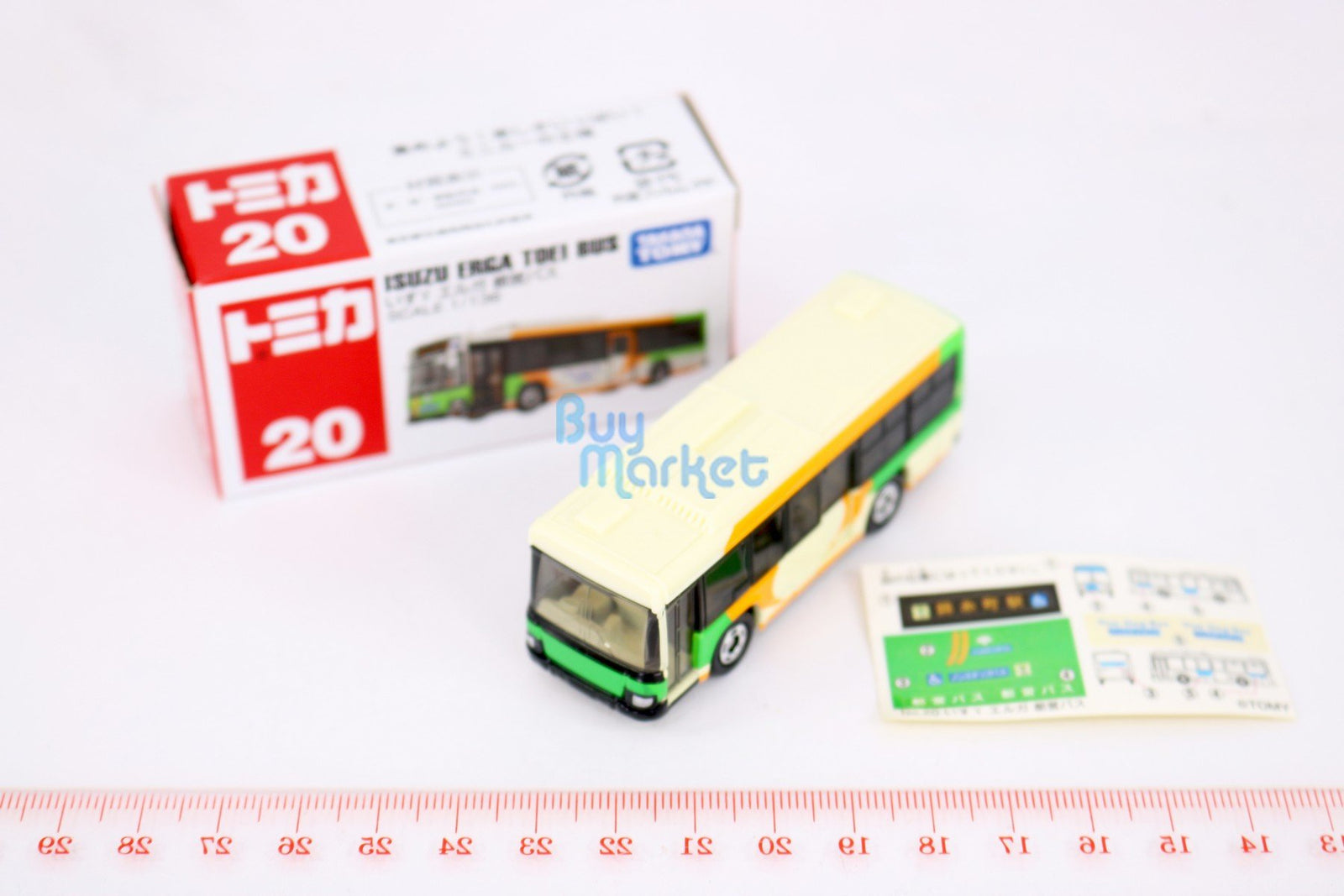 Takara Tomy TOMICA No.20 Isuza Erga Toei Bus Scale 1/136 Diecast Model Car