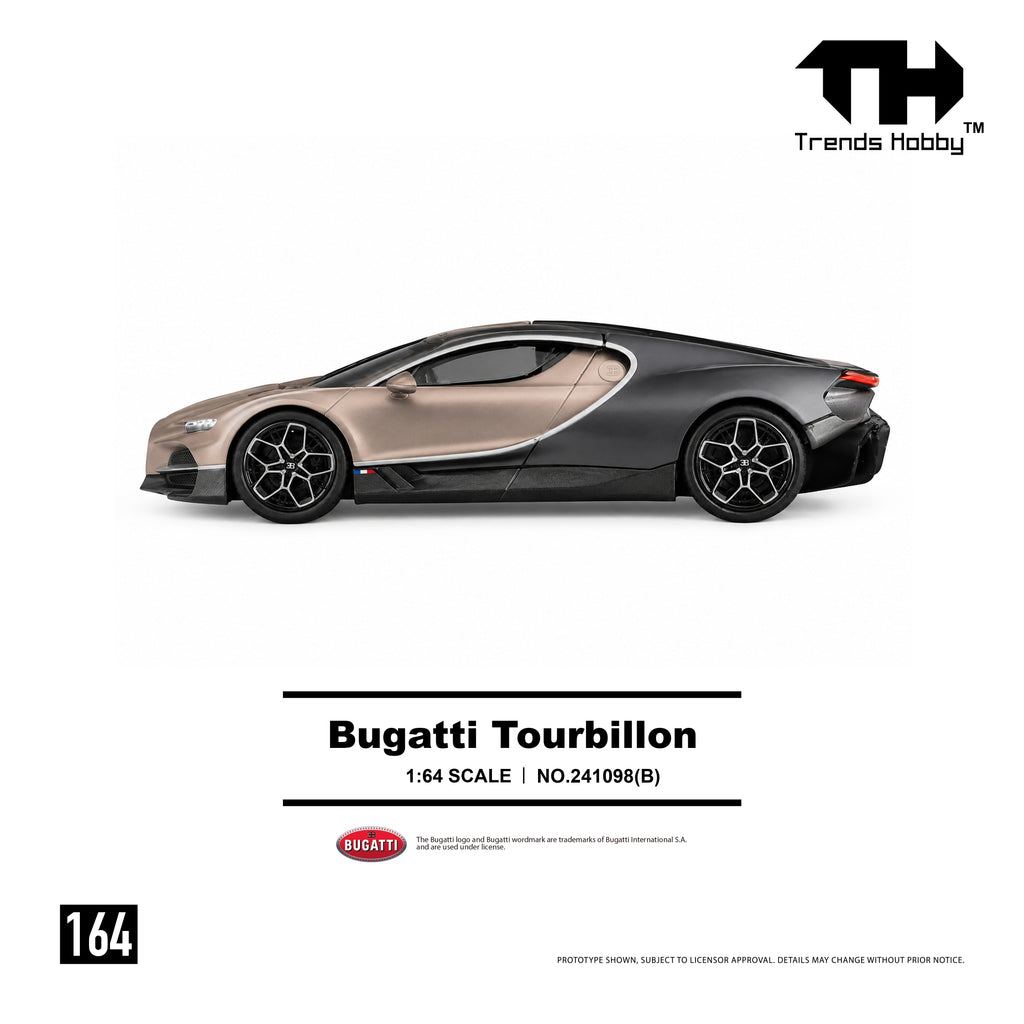(Pre-order) Trends Hobby 1/64 - #241098(B) Bugatti Tourbillon - Dore