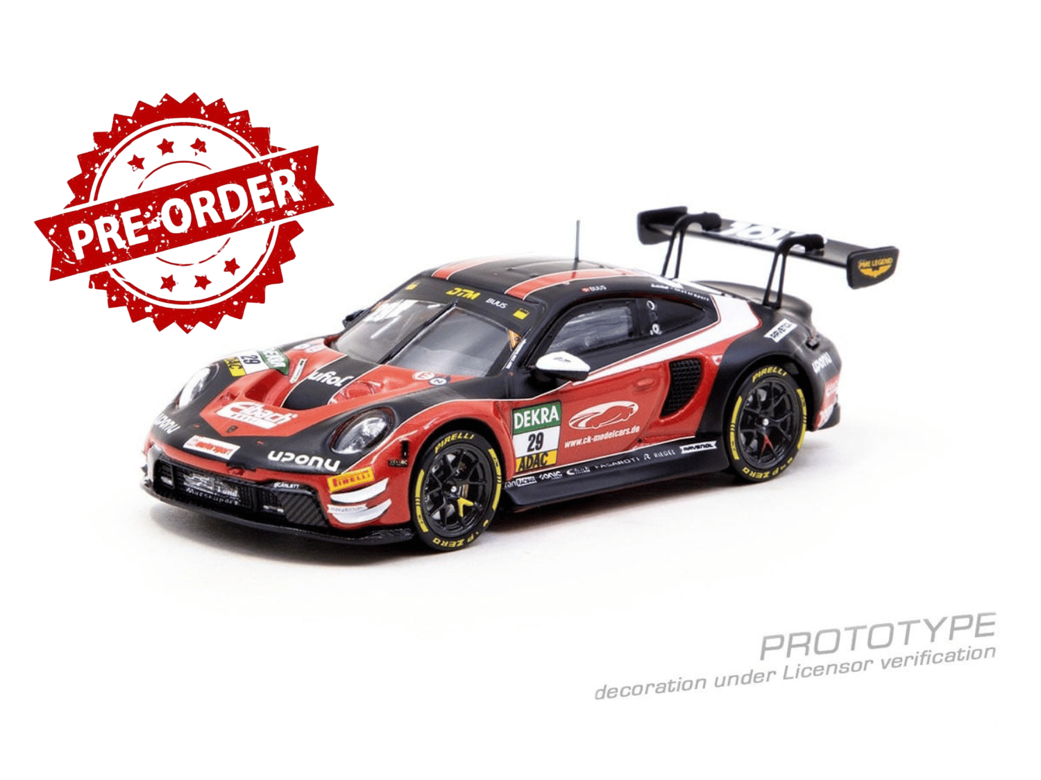 (Pre-order) Tarmac Works 1/64 Porsche 911 GT3 R DTM 2026 Bastian Buus Diecast