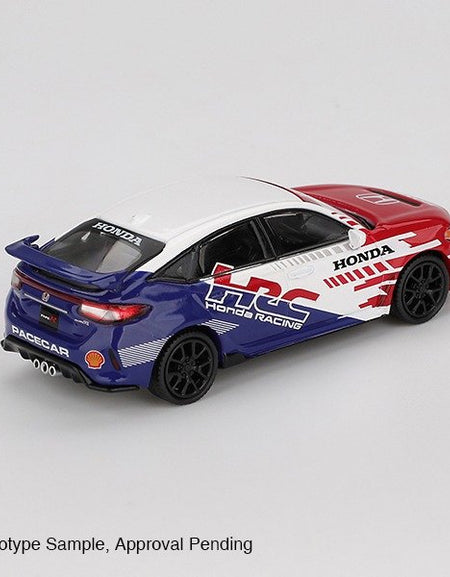 MINI GT #1079 Honda Civic TYPE R 2024 Pace Car HRC Diecast Model Car