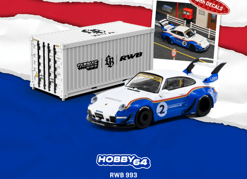 Load image into Gallery viewer, Tarmac Works 1/64 RWB 993 Liberty Walk with Container Display Box
