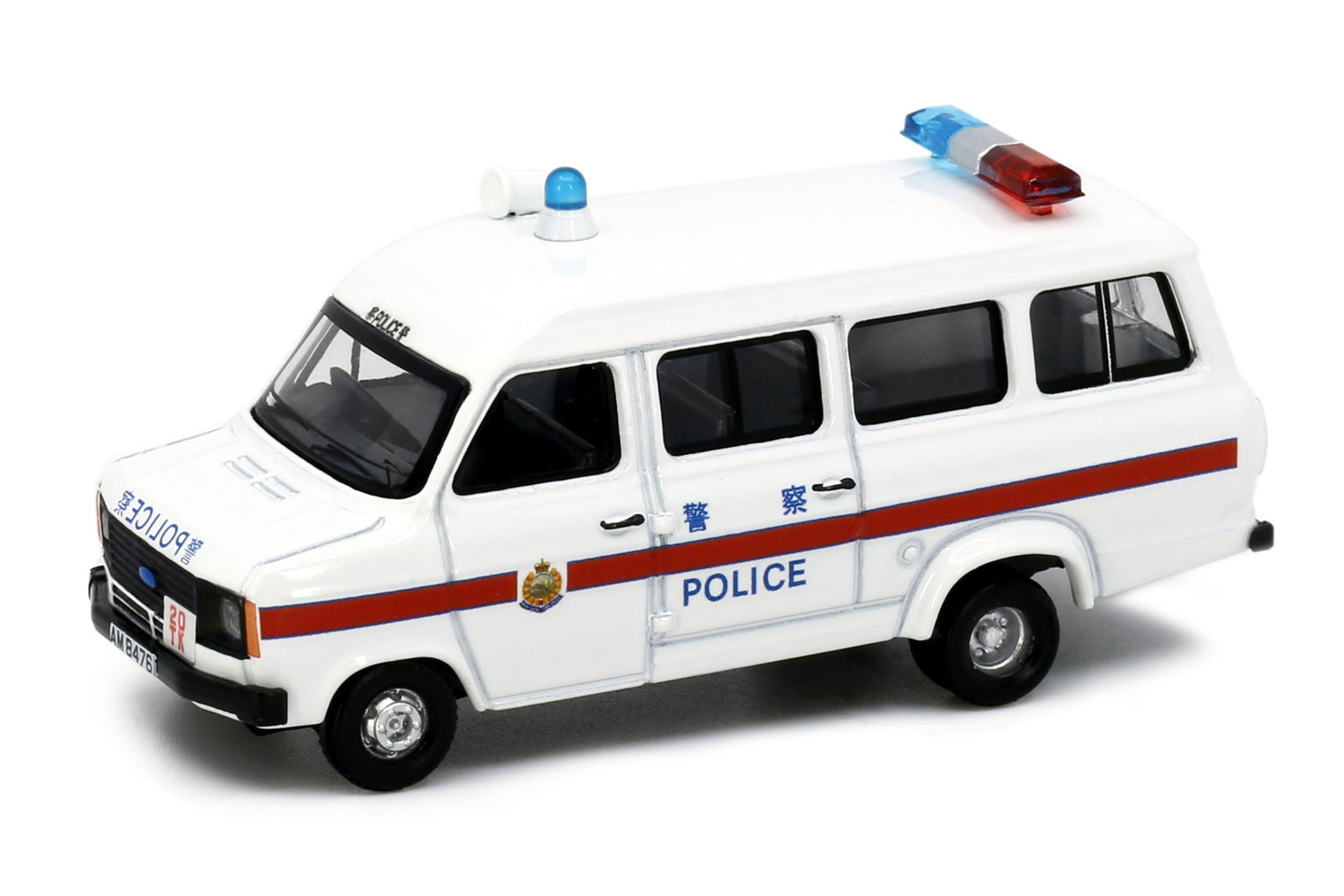 Tiny City 184 Die-cast Model Car - 1980's Police Van White (AM8476)