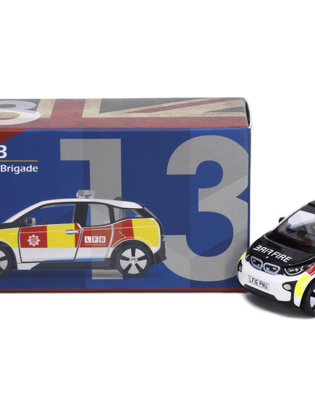 Tiny City UK13 Die-cast Model Car - BMW i3 UK London Fire Department Patrol Car
