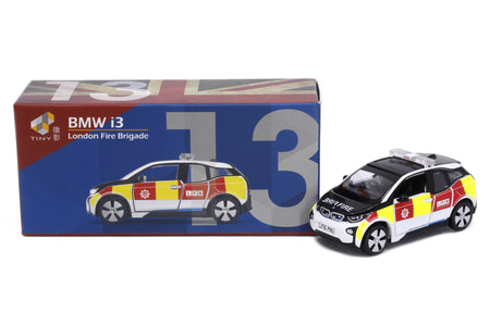 Tiny City UK13 Die-cast Model Car - BMW i3 UK London Fire Department Patrol Car