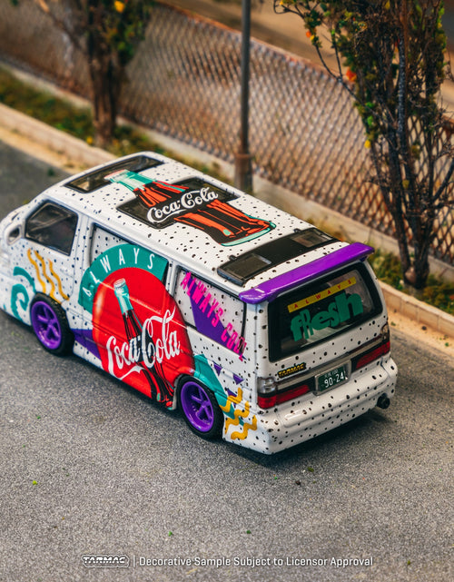 Load image into Gallery viewer, Tarmac Works 1/64 Toyota Hiace Wagon Custom Coca-Cola Delivery Van
