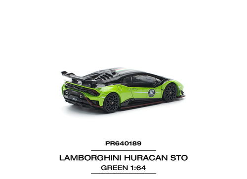 Load image into Gallery viewer, (Pre-order) POPRACE 1/64 LAMBORGHINI HURACAN STO (LP640-2)10 ANNIVERSARIO
