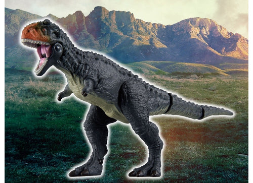 Load image into Gallery viewer, Takara Tomy ANIA Animal Jurassic World Carnotaurus Figure with Battle Card

