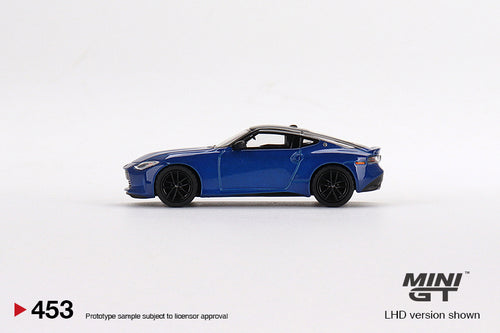 Load image into Gallery viewer, Mini GT 1/64 Die-cast car #453  Nissan Z Performance 2023 Seiran Blue Model
