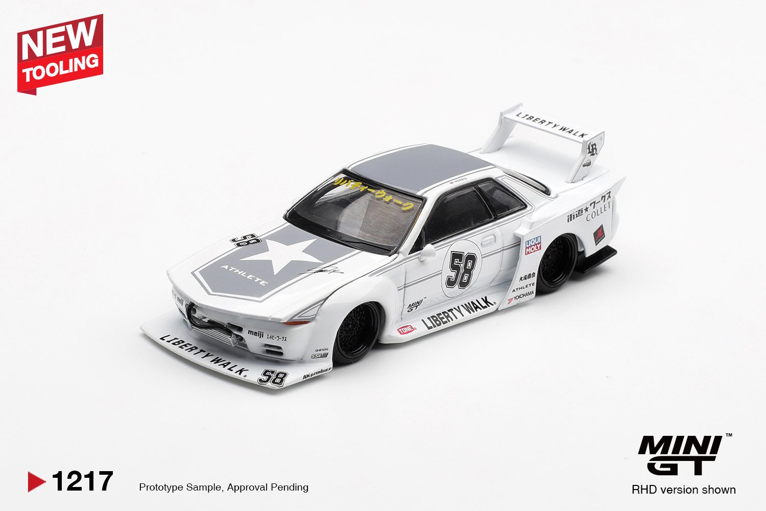 (Pre-order) MINI GT #1217 Nissan GT-R32 LB-Kaido Works TAS 2025 Diecast Model
