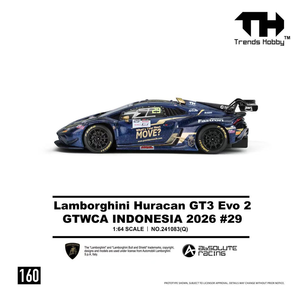 (Pre-order) Trends Hobby 1/64 - #241083(Q) Lamborghini Huracan GT3 EVO2 - GTWCA