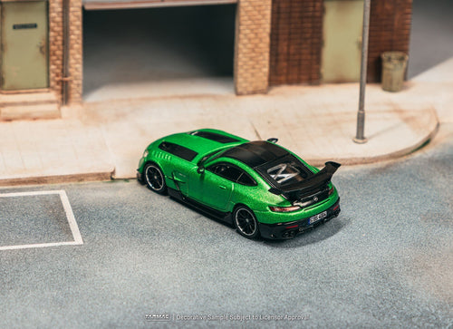 Load image into Gallery viewer, Tarmac Works 1:64 Mercedes-Benz AMG GT Black Series Green Model Car
