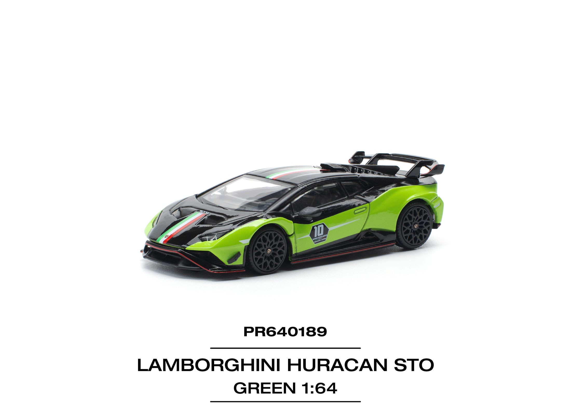 (Pre-order) POPRACE 1/64 LAMBORGHINI HURACAN STO (LP640-2)10 ANNIVERSARIO
