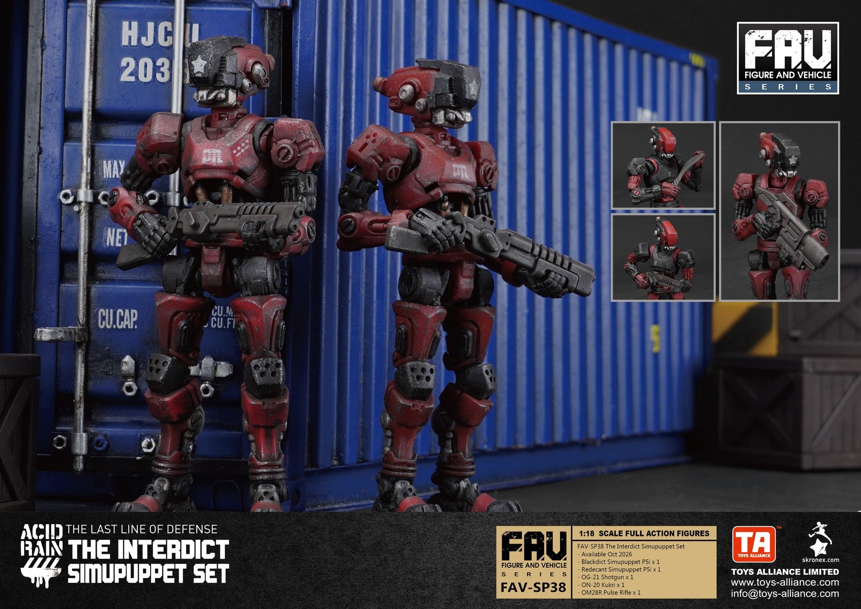 Toy Alliance Acid Rain FAV-SP38 The Interdict Simupuppet Set