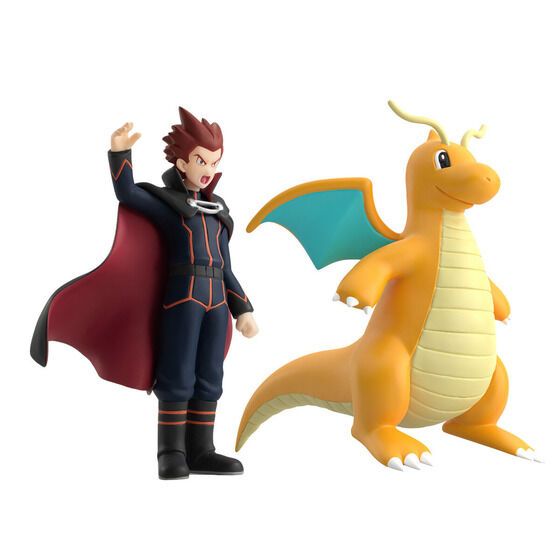 Bandai POKEMON SCALE WORLD KANTO REGION LANCE & DRAGONITE W/O GUM Figure Set