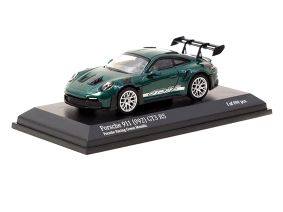 MINICHAMPS x Tarmac Works 1/64 Porsche 911 (992) GT3 RS Porsche Racing Green