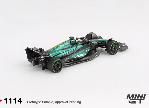 Load image into Gallery viewer, MINI GT #1114 Aston Martin AMR24 #18 Lance Stroll  2024 F1 2024 CAGP

