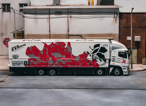 Load image into Gallery viewer, (Pre-order) Tarmac Works 1/64 Mitsubishi Fuso Super Great EVA Racing Truck
