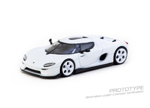 Load image into Gallery viewer, Tarmac Works 1:64 Koenigsegg CC850 White Die-cast Model Car
