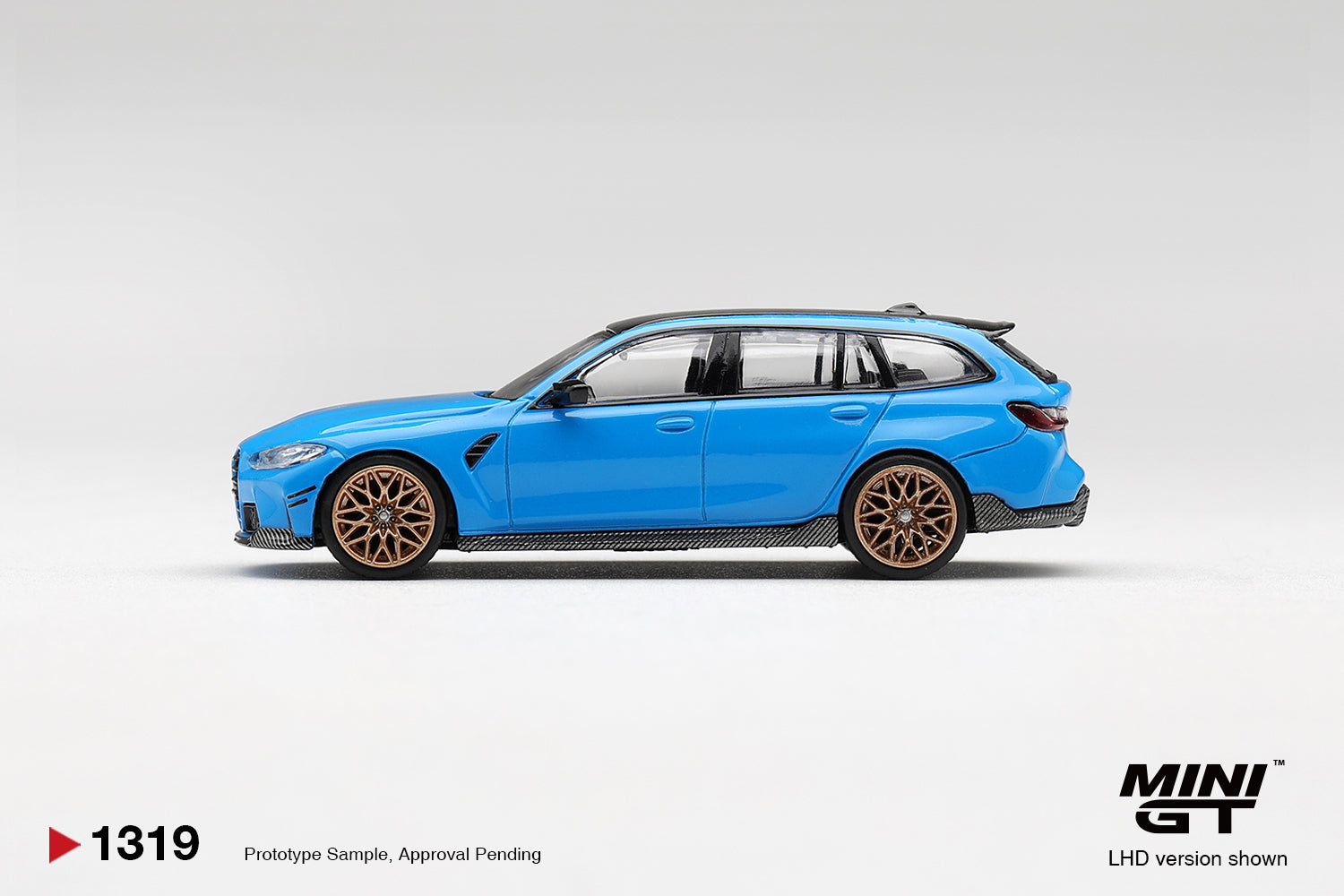 (Pre-order) Mini GT #1319 BMW M3 M Performance Touring Riviera Blue RHD