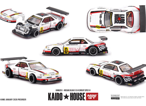 Load image into Gallery viewer, (Pre-order) Kaido House X Mini GT Nissan Silvia S13-R Circuit Spec V1 #KHMG251
