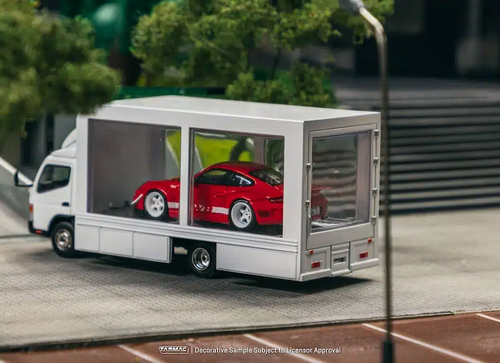 Load image into Gallery viewer, Tarmac Works 1/64 Mitsubishi Fuso Canter Mobile Display Truck

