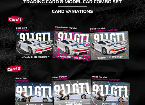 Load image into Gallery viewer, (Pre-order) Tarmac Works 1/64 Porsche 911 GT1 White with Taramc Cards Set
