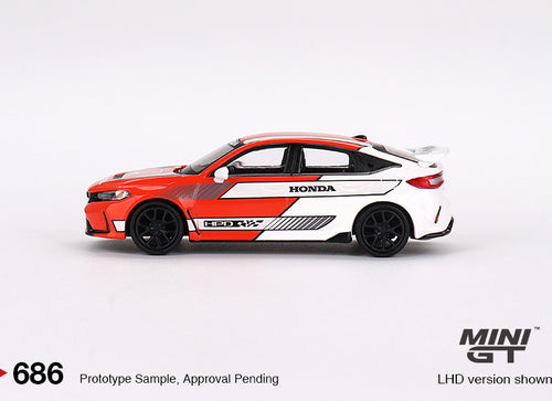 Load image into Gallery viewer, Mini GT #686 Honda Civic Type 2023 Pace Car Red Diecast Model Car
