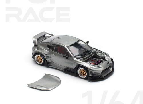Load image into Gallery viewer, POPRACE 1/64 PANDEM GR86 - SILVER (NEW TOOLING) Model Car
