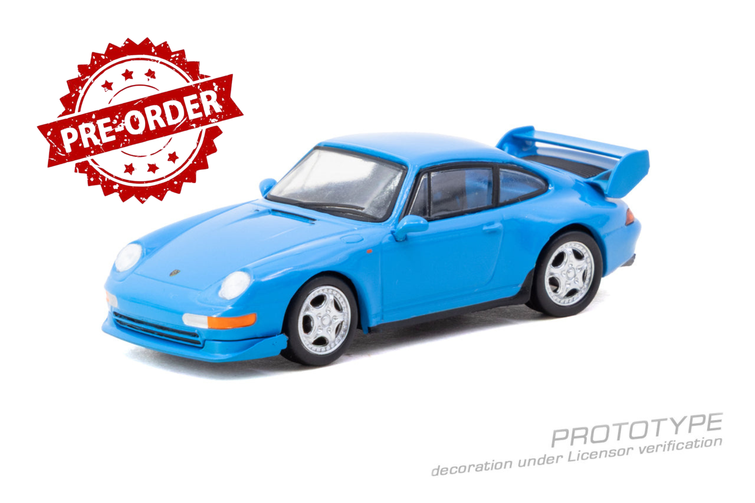 (Pre-order) Tarmac Works 1/64 Porsche 911 993 Cup Riviera blue Diecast Model Car