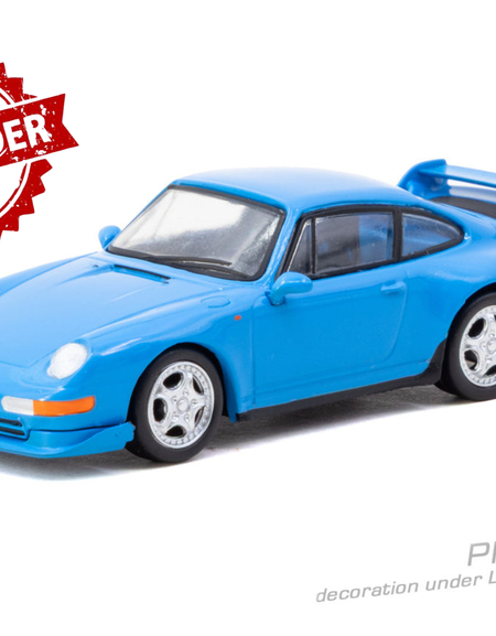 (Pre-order) Tarmac Works 1/64 Porsche 911 993 Cup Riviera blue Diecast Model Car