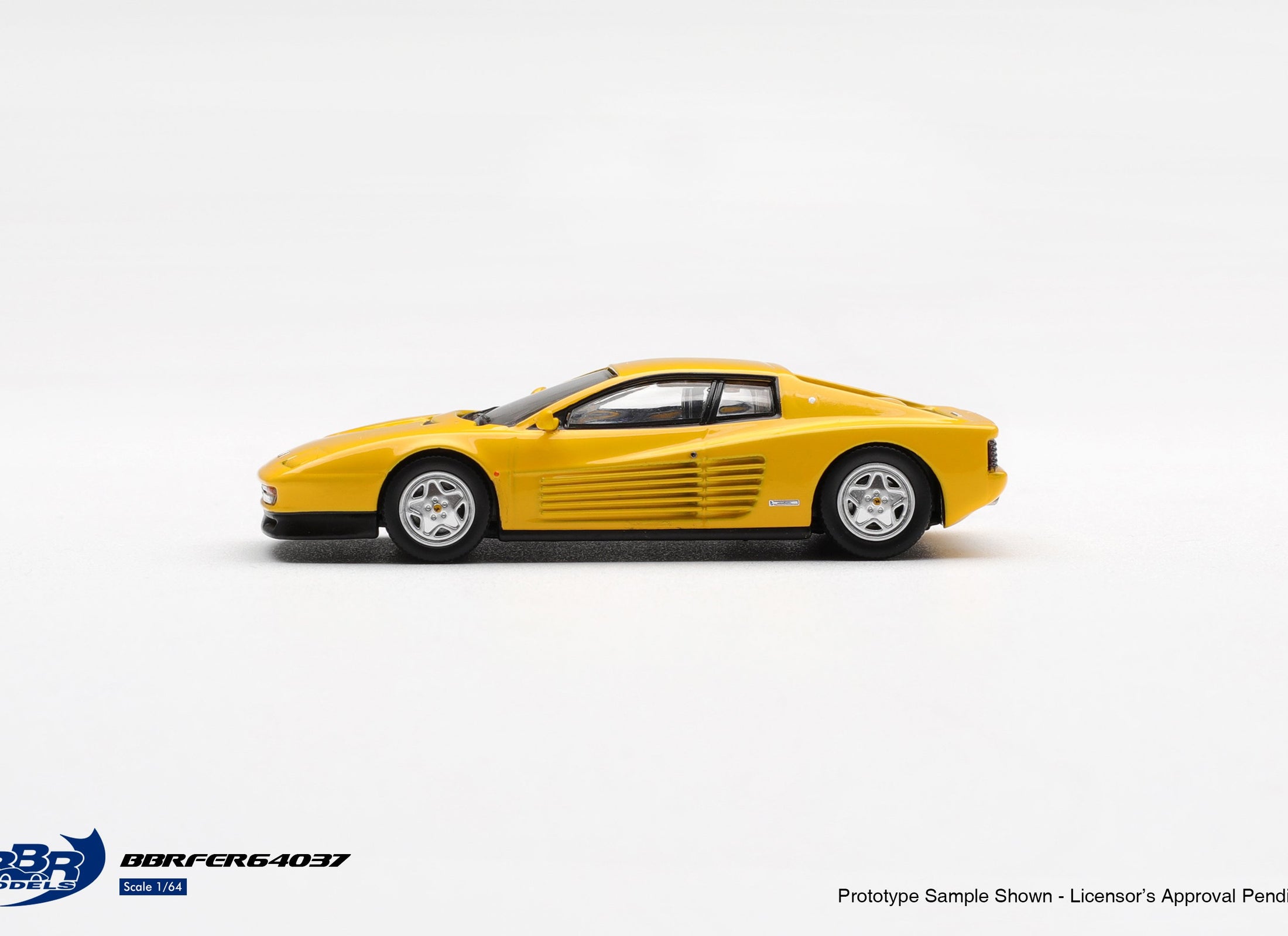 (Pre-order) BBR 1/64 1989 Ferrari Testarossa Giallo Modena Diecast Model Car