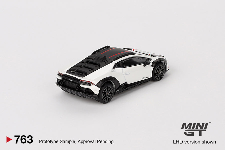 Mini GT #763 1/64 Lamborghini Huracan Sterrato Bianco Asopo (RHD)