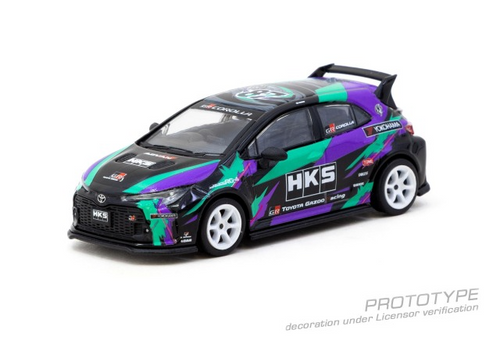 Load image into Gallery viewer, Tarmac Works HKS Toyota GR Corolla Diecast Model Car
