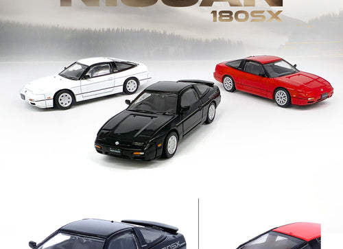 Load image into Gallery viewer, INNO64 MODEL 1/64 NISSAN 180SX Black Model Car

