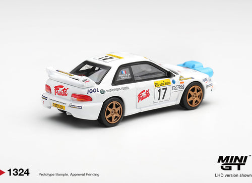Load image into Gallery viewer, (Pre-order) Mini GT 1/64 #1324 Subaru Impreza WRC98 1999 Rally Monte-Carlo LHD
