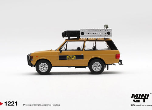 Load image into Gallery viewer, (Pre-order) MINI GT #1221 Range Rover 1981 Camel Trophy Sumatra K.Stoppa &amp; A.Val
