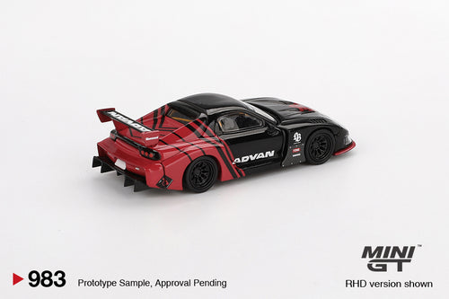 Load image into Gallery viewer, Mini GT #983 Mazda RX-7 LB-Super Silhouette Advan LHD Model Car

