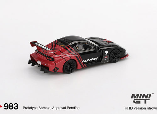Load image into Gallery viewer, Mini GT #983 Mazda RX-7 LB-Super Silhouette Advan RHD Model Car
